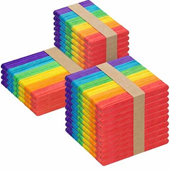 1000 pc Wooden Craft Sticks 3 Sizes