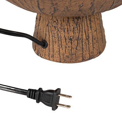 Hello Honey Resin Lamp with Scalloped Edge Shade