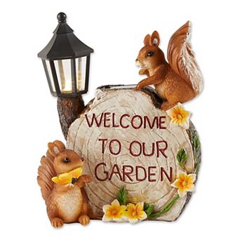 Zingz Home Solar Welcome To Our Garden Squirrels