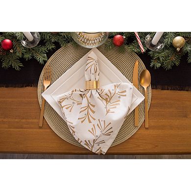 DII Champagne Gold Metallic Placemat Set/4