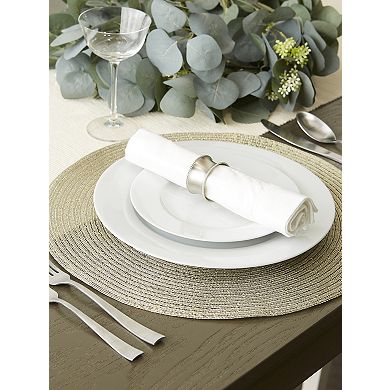 DII Champagne Gold Metallic Placemat Set/4