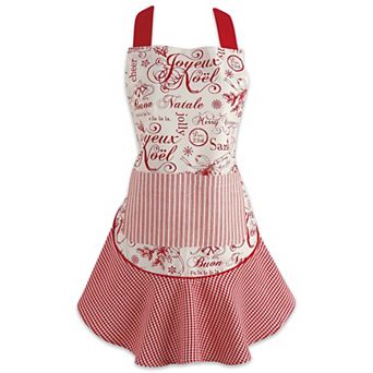 DII Cotton Christmas Ruffle Apron