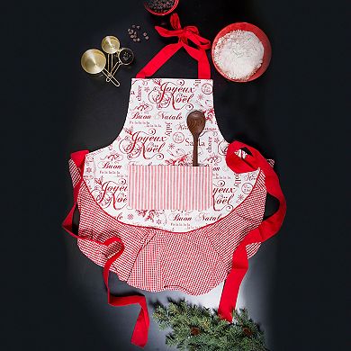 DII Cotton Christmas Ruffle Apron