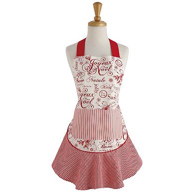 DII Cotton Christmas Ruffle Apron