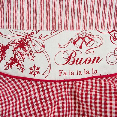 DII Cotton Christmas Ruffle Apron