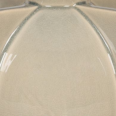 Hello Honey Ceramic Table Lamp with Crossed Base and Linen Shade