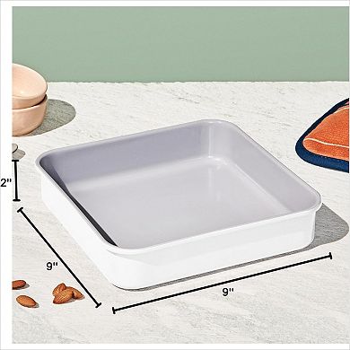 9" Square Ceramic Baking Pan, Non-Stick Non-Toxic PTFE/PFOA-Free for Brownies