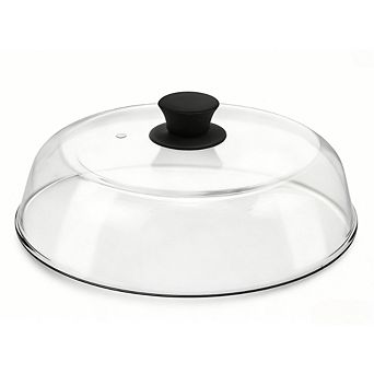 Great Ambitions 10" Glass Microwave Splatter Cover with Silicone Mat & Vent Holes