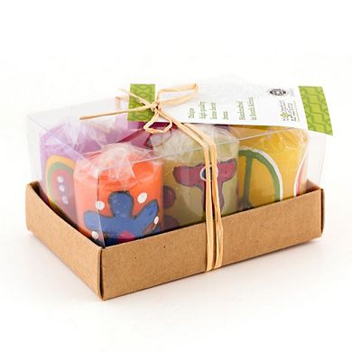 Hippie Painted Candles - Votive