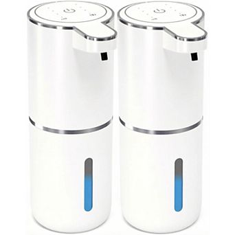 2 Pack Automatic Foaming Soap Dispenser,Touchless Foam Soap Dispenser,12.8oz Rechargeabled