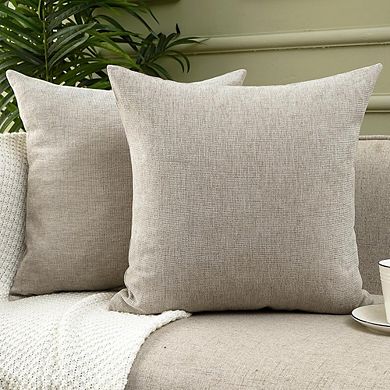 Chenille Throw Pillow Covers, Soft Modern Farmhouse Accent