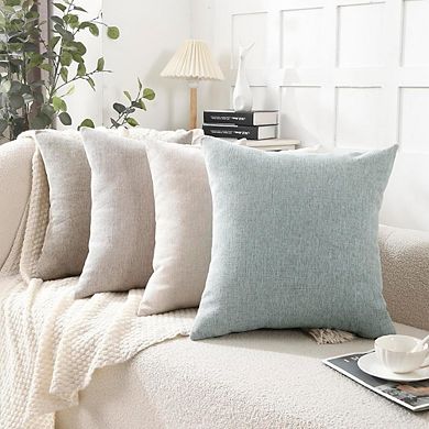 Chenille Throw Pillow Covers, Soft Modern Farmhouse Accent