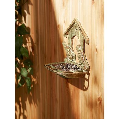 Zingz Home Wall Mounted Cast Iron Bird Feeder