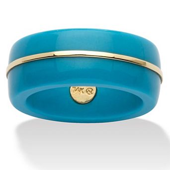 14k Turquoise Gold Ring Band