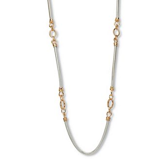 Silvertone Endless Necklace (14mm), 38 Inch length, plus 3 inch extension