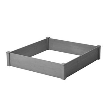 Spacious Outdoor Wooden Planter for DIY Flower, Herb, or Vegetable Garden