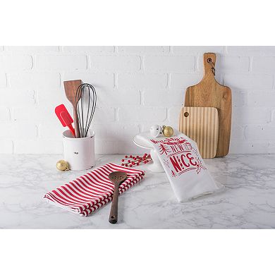 DII Christmas Printed Dishtowel Set 2 Piece