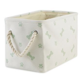 Bone Dry Collapsible Rectangle Pet Storage Bin Paw/Bone Print