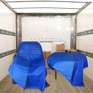 Great Ambitions 3-Pack 40x72" Heavy Duty Moving Blankets, Quilted Furniture Protectors