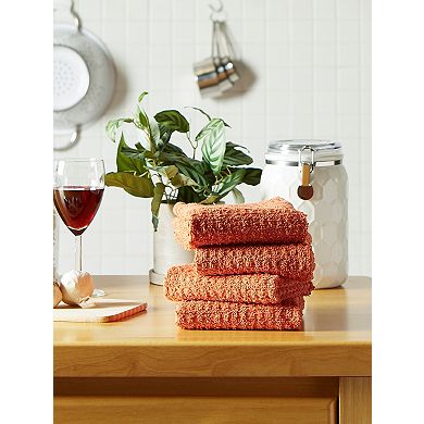 DII Spice Solid Waffle Terry Dishtowel Set/4