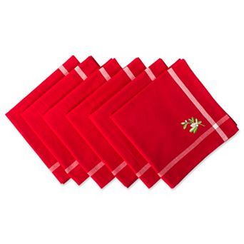 DII Christmas Embellished Napkin Set/6