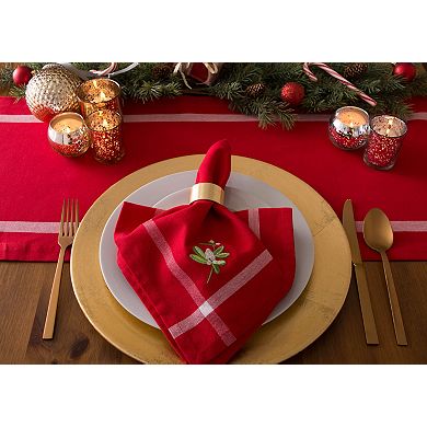 DII Christmas Embellished Napkin Set/6