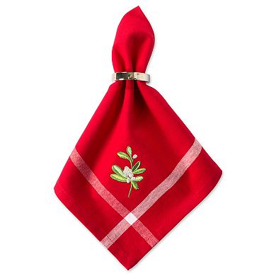DII Christmas Embellished Napkin Set/6