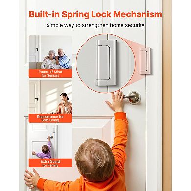 Set of 2 Interior Door Reinforcement Lock Aluminum Alloy Security Lock