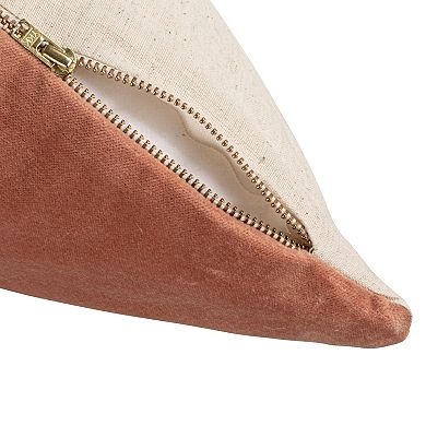 Hello Honey Tropical Embroidered Velvet Pillow, Multicolor