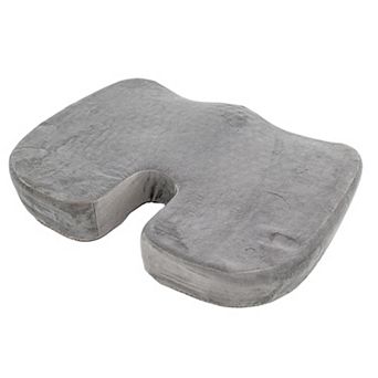 Orthopedic Coccyx Seat Cushion - Memory Foam & Cooling Gel, 18x14" for Prolonged Sitting