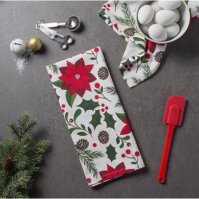 DII Holiday Printed Dishtowel Set 2 Piece