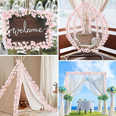 35.4f Cherry Blossom Flowers Garland Artificial Silk Sakura Vines Hanging Spring Wedding Party