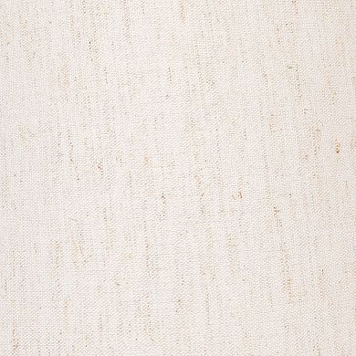 Hello Honey Stoneware Table Lamp with Hand-Painted Blue Stripes and Linen Shade