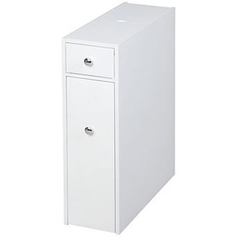 Bathroom Cabinet with Slide-Out Drawers, Slim Floor Storage for Small Spaces