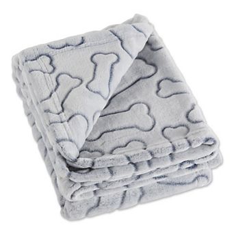 Bone Dry Embossed Bone Print Pet Blanket