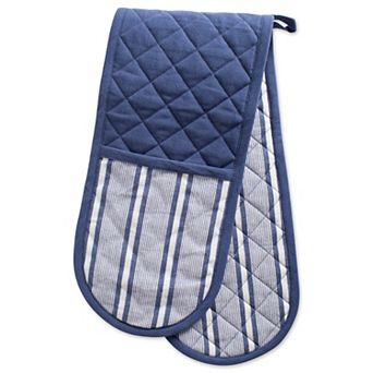 DII French Blue Chef Stripe Double Oven Mitt