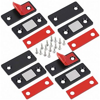 Childproof Magnetic Cabinet Locks - 4 Pack with Keys & Adhesive for Safety