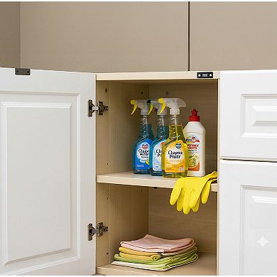 Childproof Magnetic Cabinet Locks - 4 Pack with Keys & Adhesive for Safety