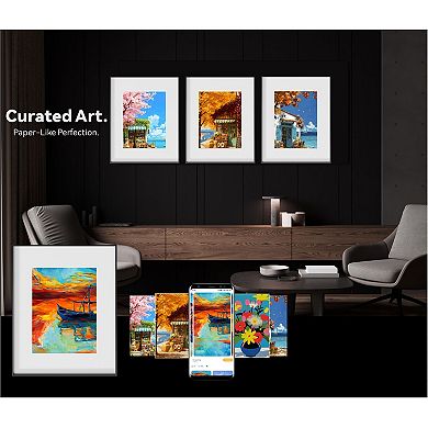 Huessen eInk 13.3“ Wall Art Decor Digital Frame,App-Control,for Home & Office,Gifts