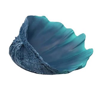 Caribbean Blue Sea Shell Decorative Bowl