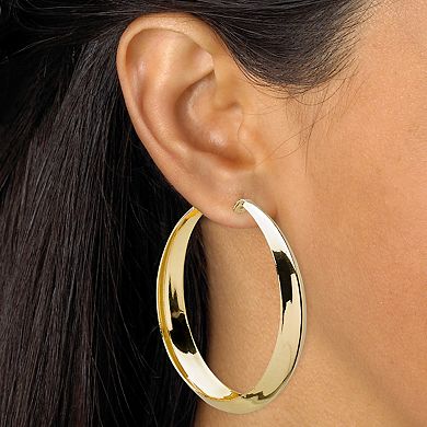 3 Pair Hoop Earrings Set in Yellow Goldtone