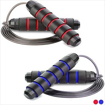 Ball Bearing Speed Jump Rope, Adjustable Fitness Rope for Home/Gym