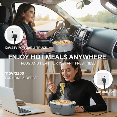 Electric Lunch Box Portable Food Warmer for Car and Travel