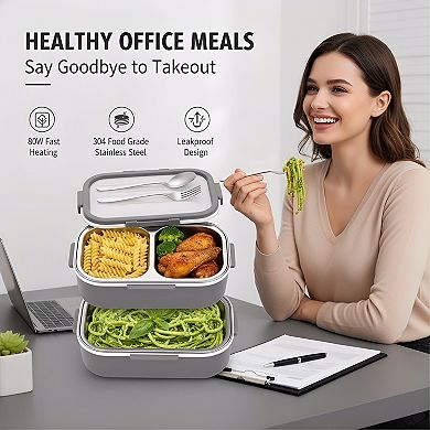 Electric Lunch Box Portable Food Warmer for Car and Travel