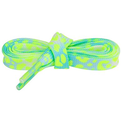 Women's Leopard Shoelaces Tie Dye Gradient for Sports Sneakers 2 Pairs 47.2"