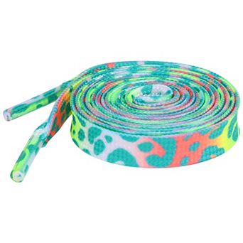 Women's Leopard Shoelaces Tie Dye Gradient for Sports Sneakers 2 Pairs 47.2"