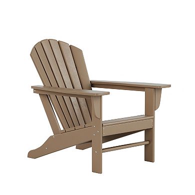 Westintrends Outdoor Adirondack Chair With Side Table