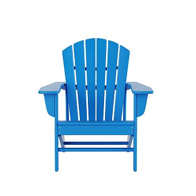 Westintrends Outdoor Adirondack Chair With Side Table