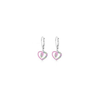 Kids Heart Hypoallergenic Earrings for Girls with Sterling Silver Leverbacks