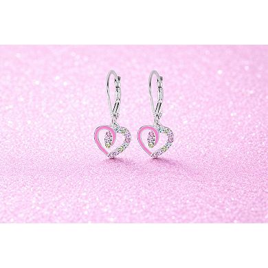 Kids Heart Hypoallergenic Earrings for Girls with Sterling Silver Leverbacks